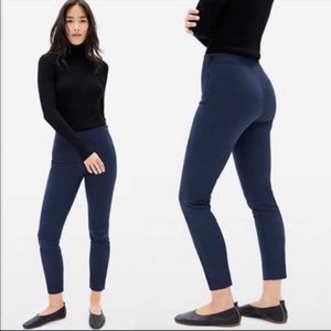 Everlane High Rise Stretchy Side Zip Skinny Crop Pants